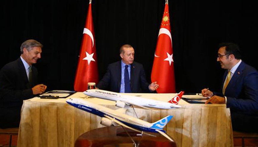 THY, 40 uçak için Boeing ile masada