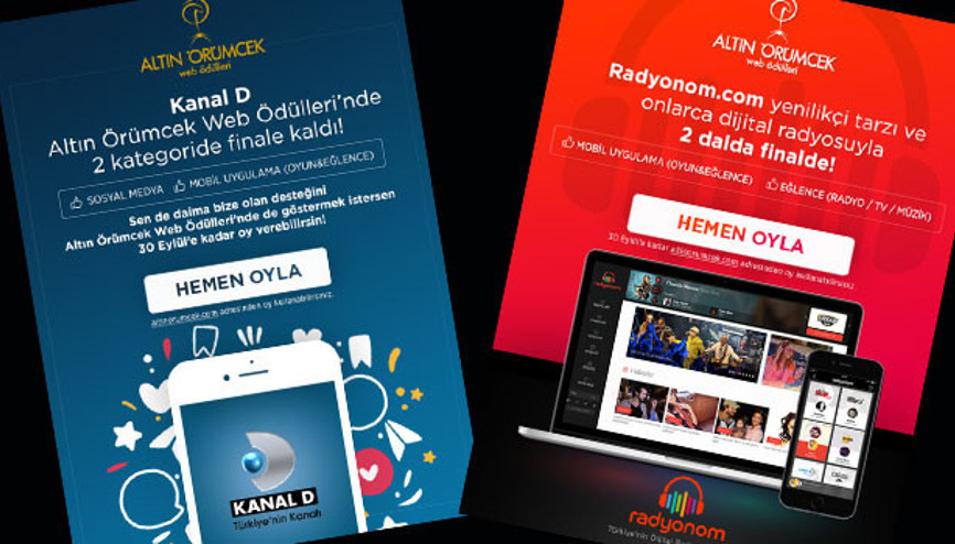 “Altın Örümcek Web Ödülleri”nde finalde…