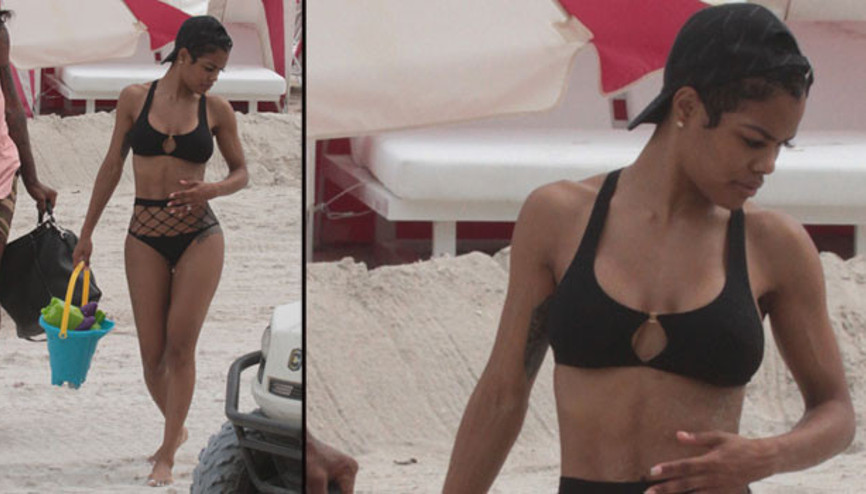 Bikinisi ilgi çekti