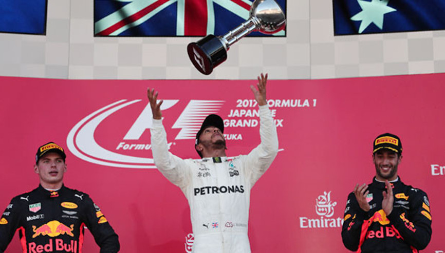 Sezonun 8’nci, kariyerinin 61’nci birinciliğine Suzuka’da ulaştı