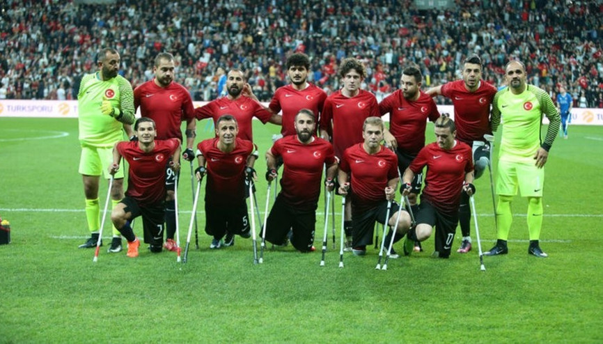 Türkiye - İngiltere Ampute Futbol Avrupa Şampiyonası maçından kareler