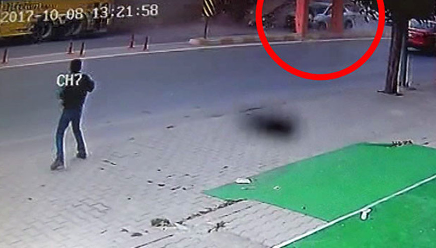 Vincin çarparak yıktığı üst geçit böyle yıkıldı