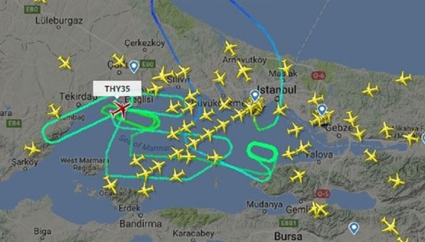 THY uçağı İstanbul üzerinde 7 saat 22 dakika dolaştıktan sonra inebildi