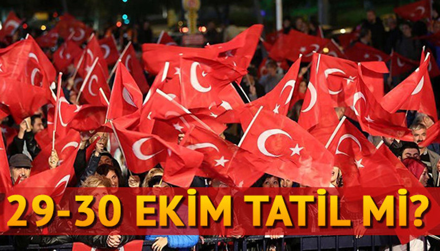 30 Ekim tatil edildi mi Pazartesi (yarın) günü okul var mı