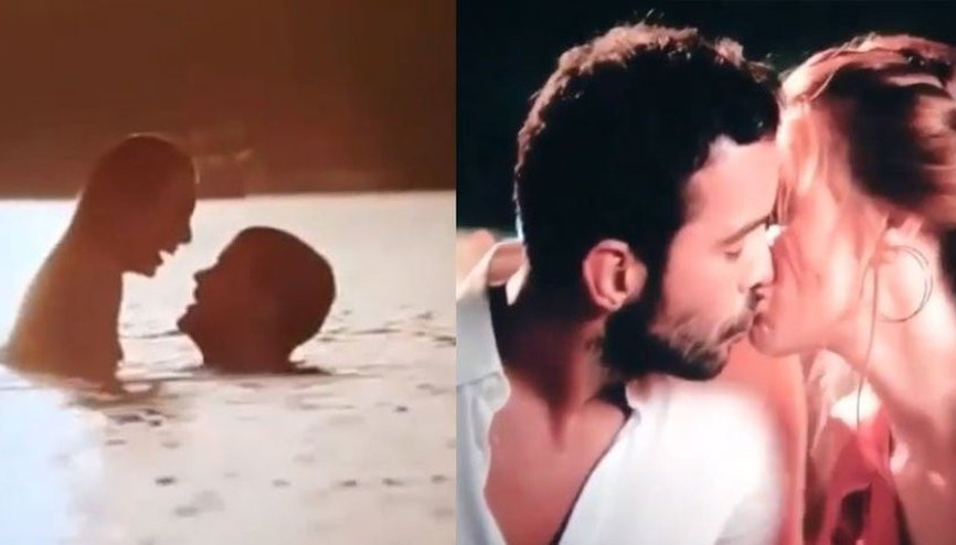 Elçin Sangu ile Barış Arduçun öpüşme sahnesi sosyal medyayı salladı