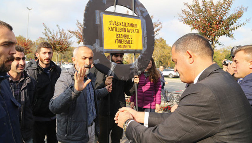 Başkan Uysal’a Sivas katliamı  protestosu