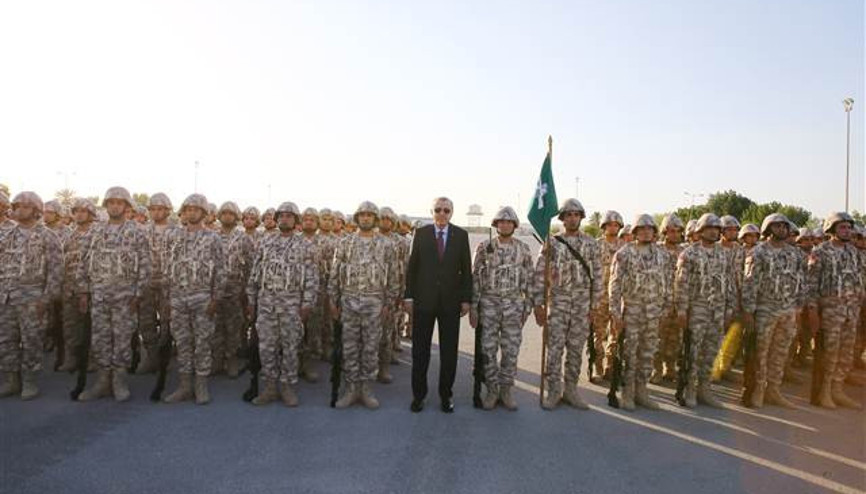 Asker Katarda Cumhurbaşkanı Erdoğanı böyle karşıladı