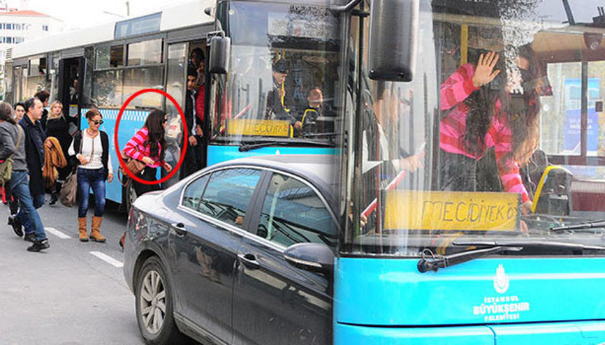 Asena halk otobüsünde