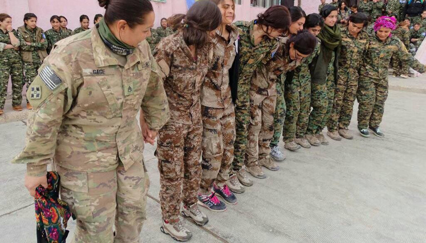 Menbiçte halay başı ABDli askeri