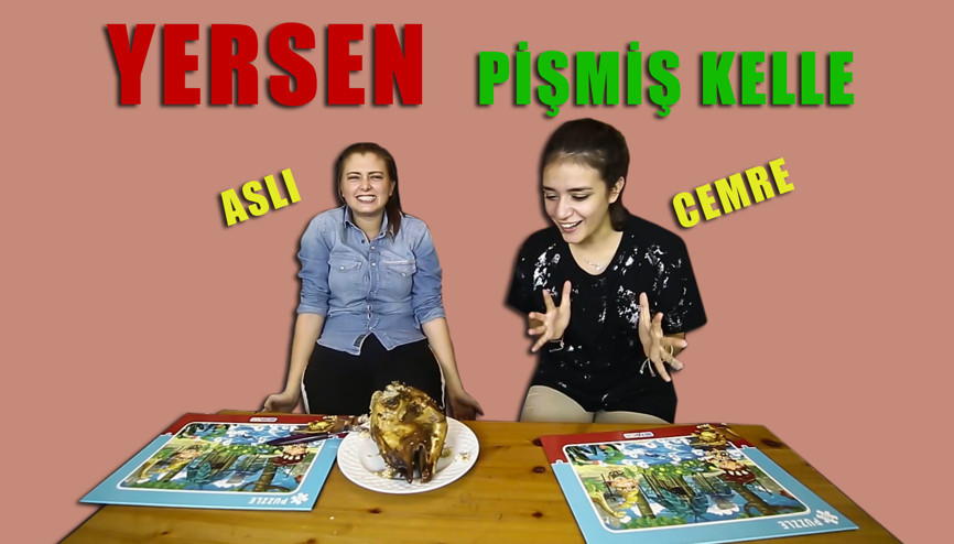 Pişmiş kelle yeme cezalı Puzzle oyunu - Yersen