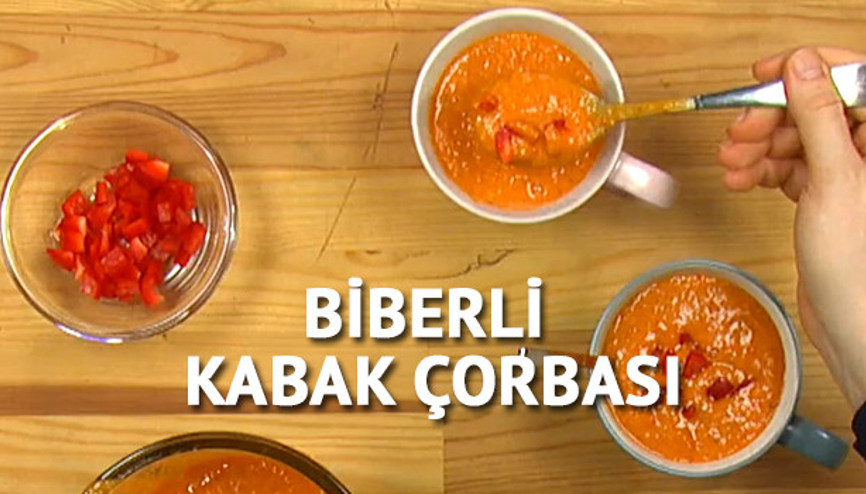 Biberli kabak çorbası