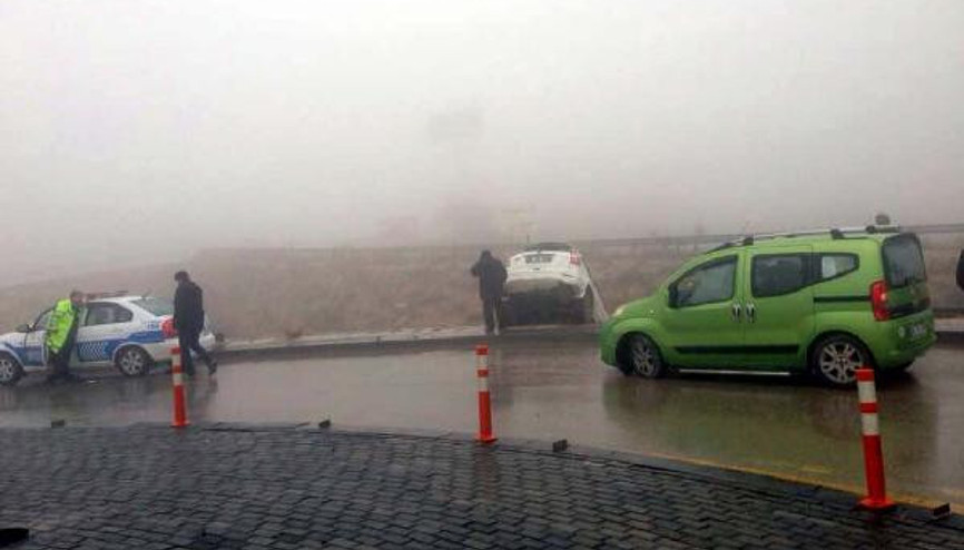 Haymanada aynı kavşakta peş peşe 4 kaza