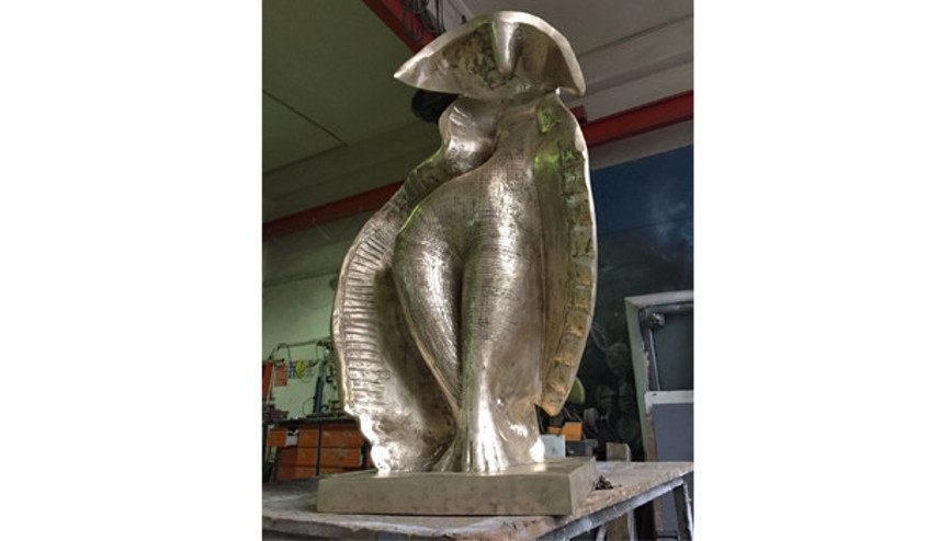 Bronz olarak tekrar döküldü