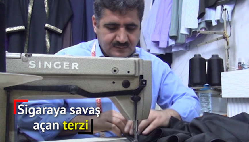 Duman avcısı terziden müşterileri için kampanya
