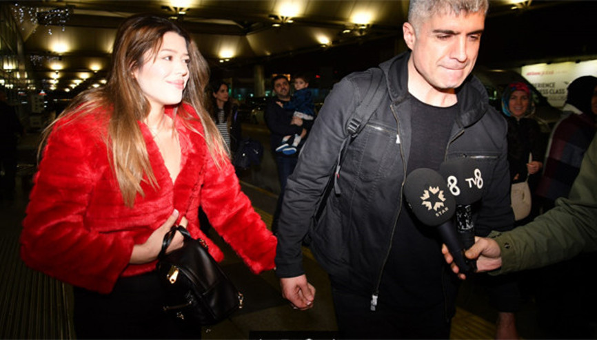 Bebek göründü  Özcan Deniz 6 aylık hamile sevgilisi Feyza Aktan ile poz verdi