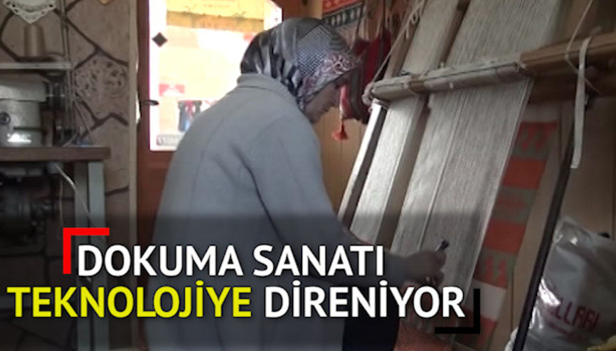 100 yıllık kilim dokuma tezgahı ile mesleğini yaşatıyor 100 yıllık kilim dokuma tezgahı ile mesleğini yaşatıyor