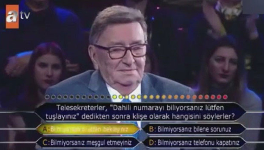 Efsane sunucu Milyonerde torunu için yarıştı Efsane sunucu Milyonerde torunu için yarıştı