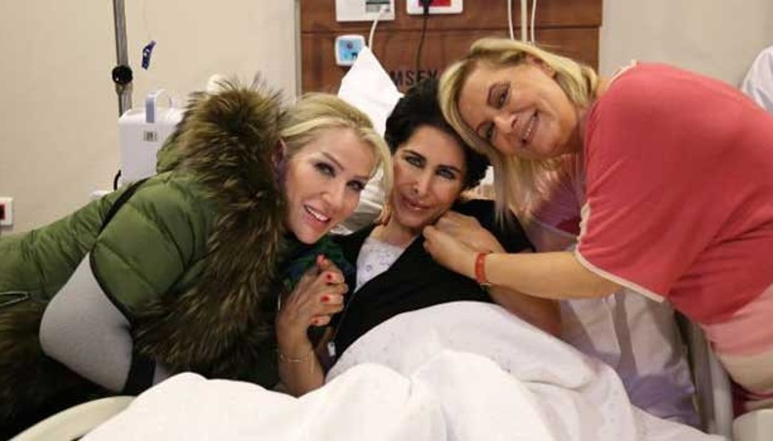 Seda Sayan ve Ceylandan Nuray Hafiftaşa moral ziyareti