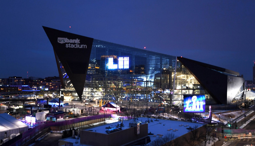 Süper Bowl stadından ilk görüntüler