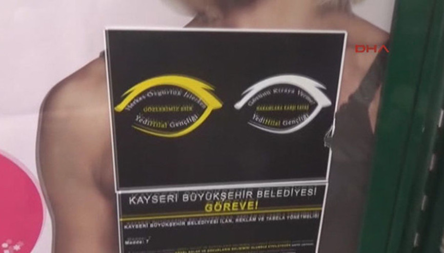 Sütyen reklamını ahlaksız diye kapattılar