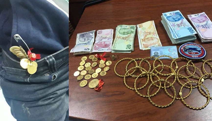 Sahte savcı yakalandı. Suç ortaklarından gizlediği altını eşofmanına saklamış