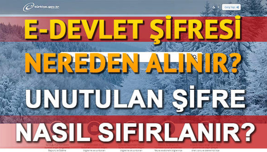 E devlet şifresi internetten alınabiliyor mu