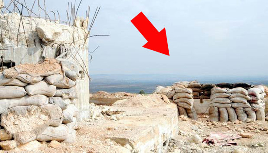 PYD’li teröristler her tepeye kule ve tünel inşa etmiş PYD’li teröristler her tepeye kule ve tünel inşa etmiş