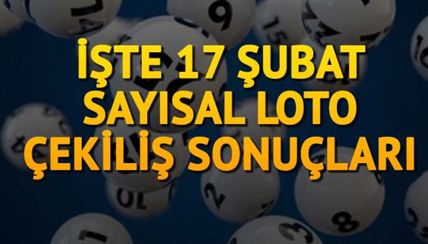Sayısal Loto bu kez devretmedi - İşte 17 Şubat Sayısal Loto sonuçları