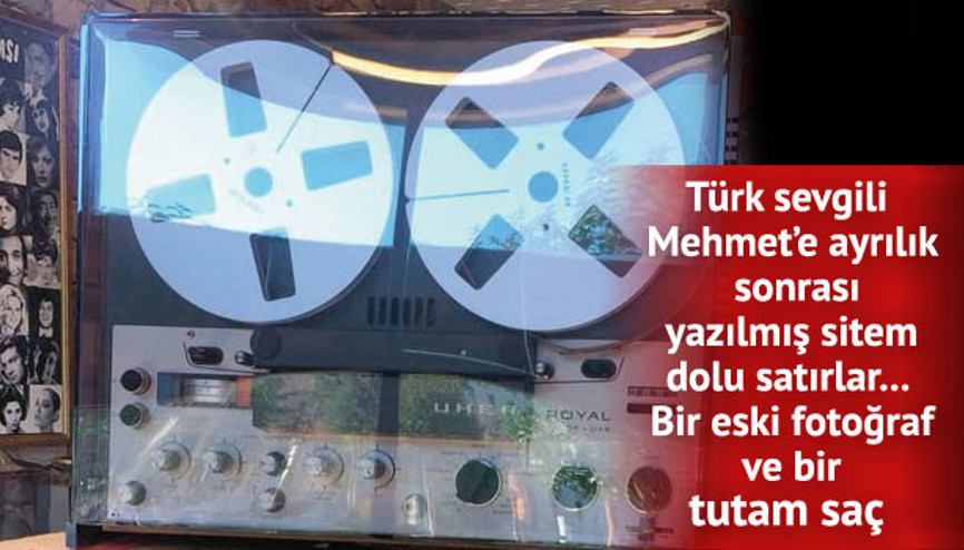 Kayıt cihazından 50 yıllık aşk mektubu çıktı