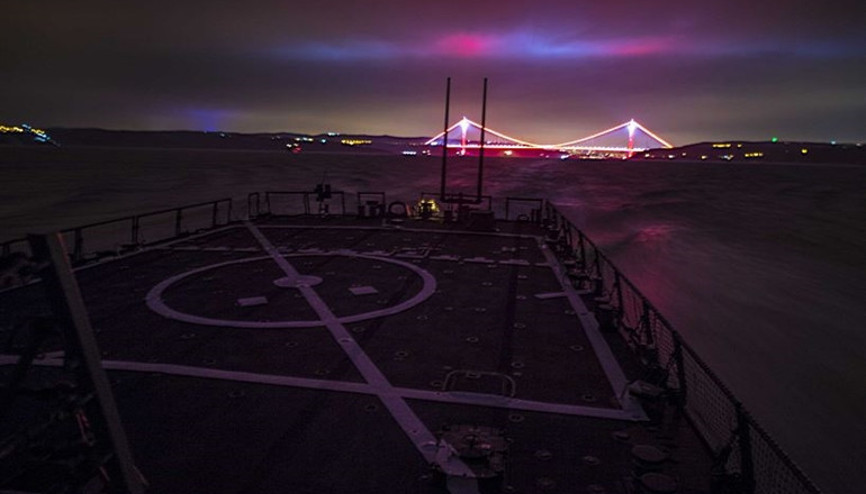 ABD donanmasından Yavuz Sultan Selim Köprüsü paylaşımı