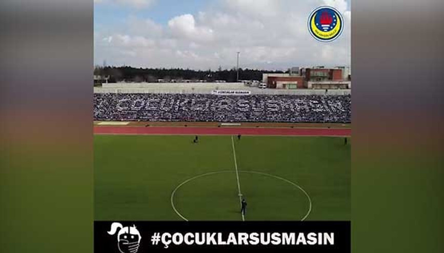 6 bin öğrenci “Çocuklar Susmasın” dedi