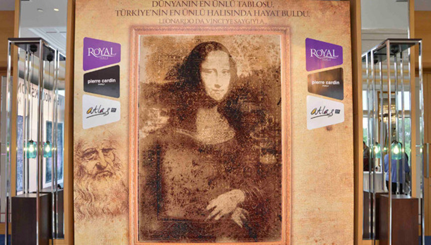 Mona Lisa halı da oldu