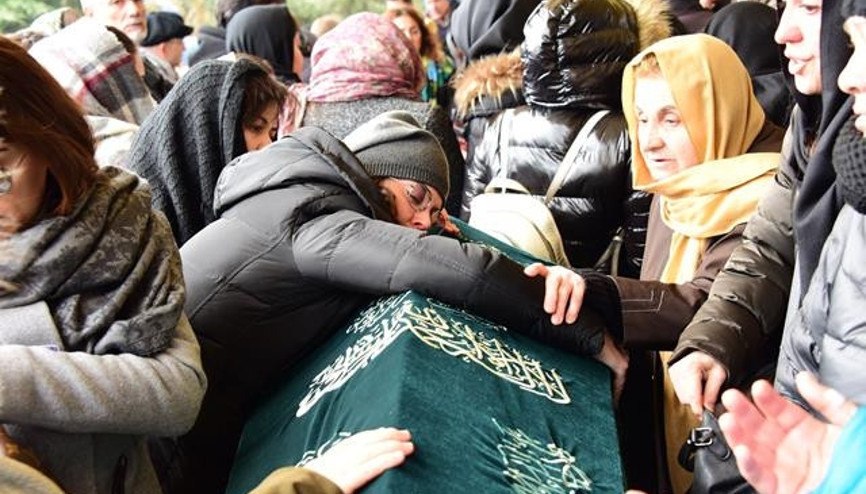 Yeliz Şarın babası Yalçın Şar son yolculuğuna uğurlandı