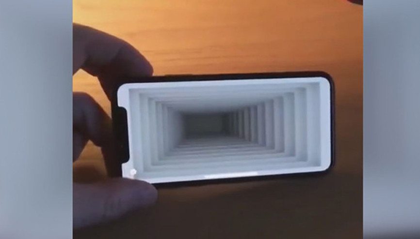 ARKit teknolojisi ile iPhone Xde yapılan optik illüzyon