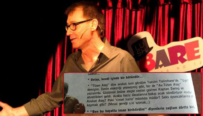 Mizah yazarının cinsel haciz sorduğu avukattan özür dileten yanıt