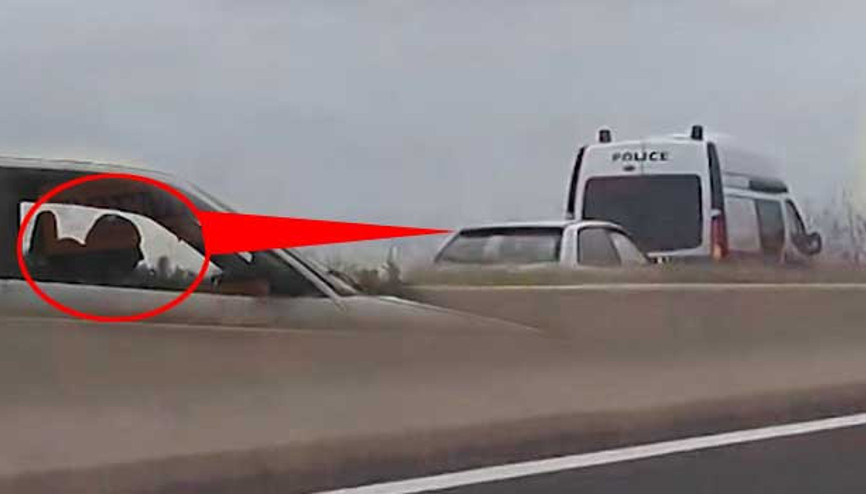 Çılgın sürücü, otobanda 165 kilometre boyunca ters gitti