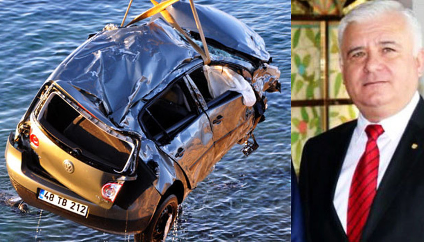Bodrumu sarsan ölüm.... Belediye başkan yardımcısı maç sonrası aracıyla denize uçtu