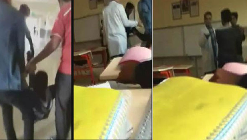 Öğretmenin yanında canlı yayın yapıp küfürlü konuştular