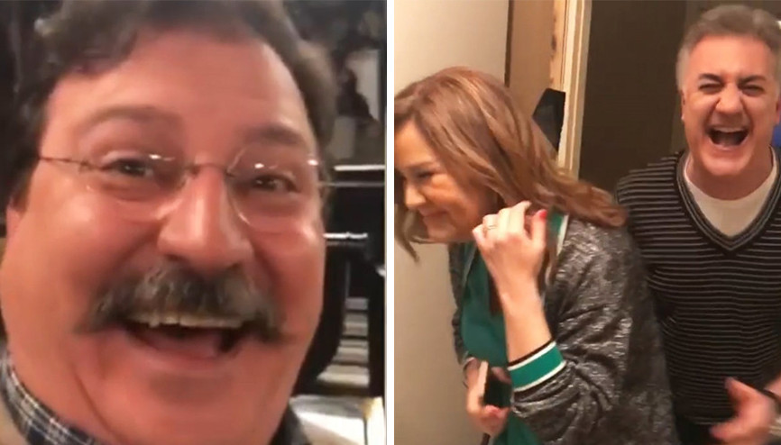 Dizi setinde eğlenceli anlar