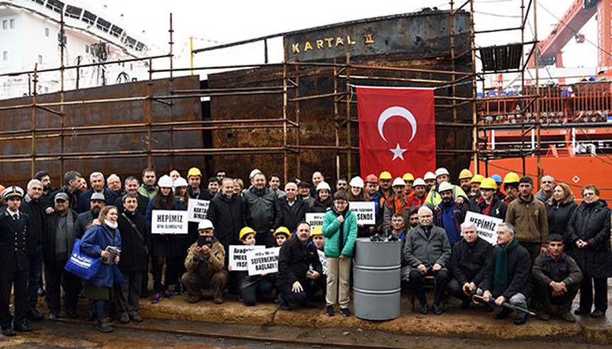 Kumbarasındaki 103 lirasını Kartal istimbotu için bağışladı