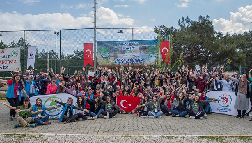 Yurt dışındaki gençler Antalya’da buluştu