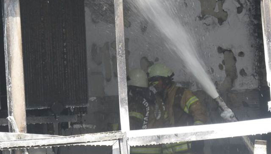 Dudullu metro trafo merkezinde yangın