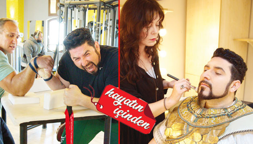 Sahnede tenor salonda herkül