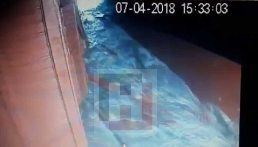 Çarpma anı, Hekimbaşı Salih Efendi Yalısı güvenlik kamerasında