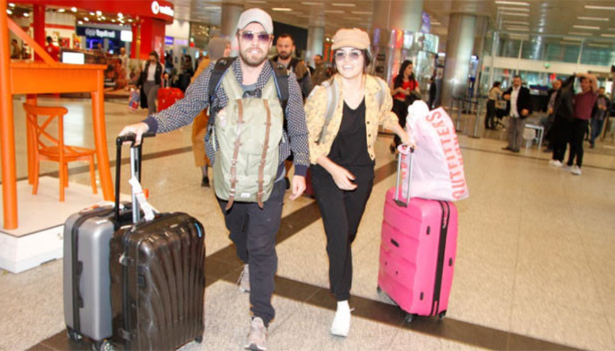 Hande Erçel  ile Murat Dalkılıç böyle döndü