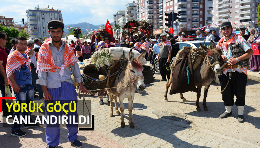 Temsili Yörük göçünde renkli görüntüler