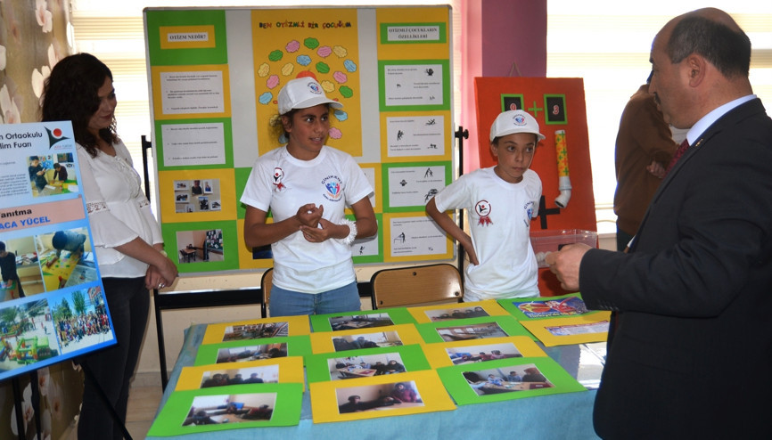 Özel öğrencilerden bilim fuarı