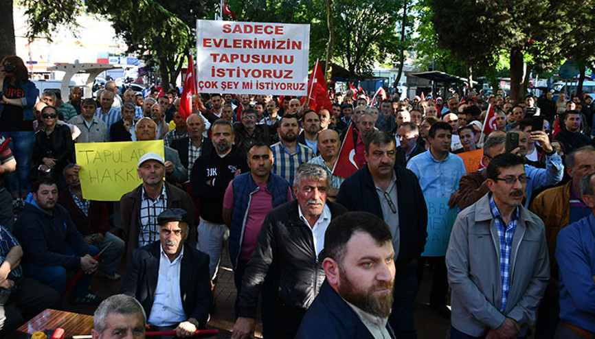 Ayazağa’da tapu isyanı Ayazağa’da tapu isyanı