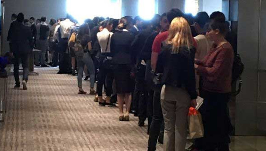 7500 TL maaşı duyan yüzlerce kişi sıraya girdi