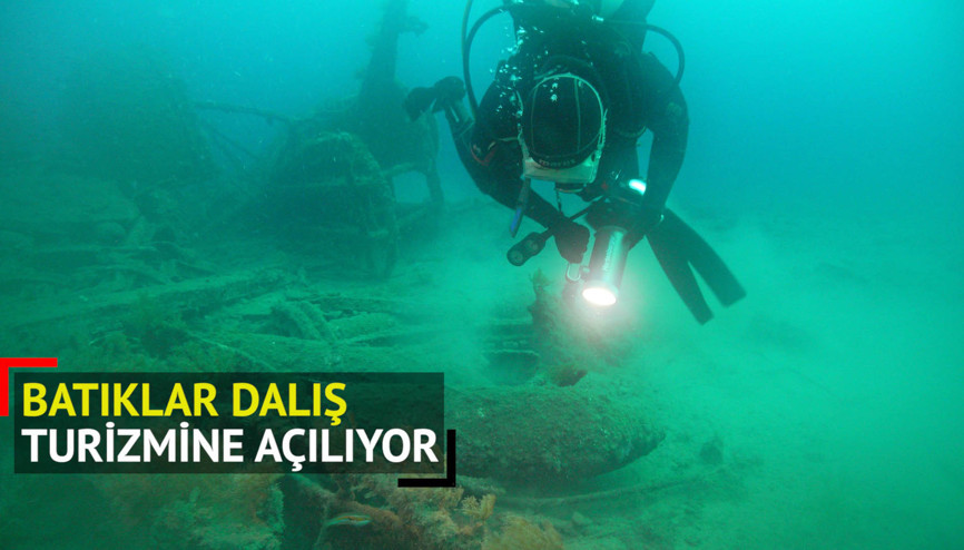Çanakkalede batık gemiler dalış turizmine katkı sunacak